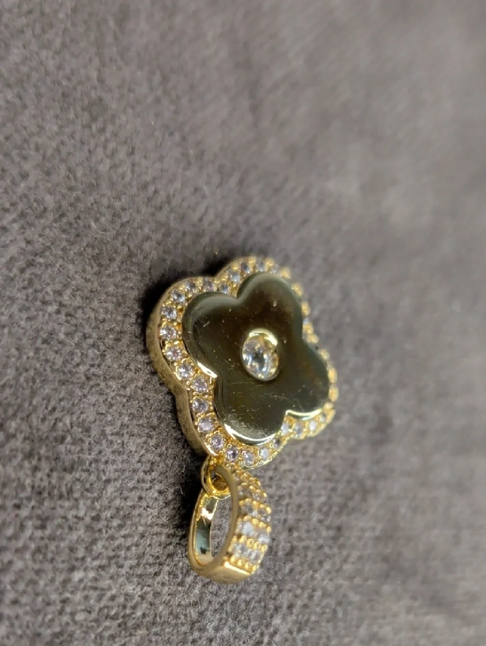Clover Pendant With Cubic Zirconia Accents